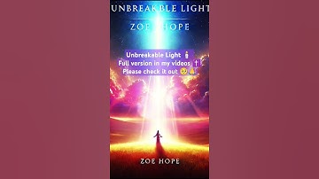 "Let His light shine through you! ✨🕊️ #UnbreakableLight #ZoeHope #FaithOverFear"