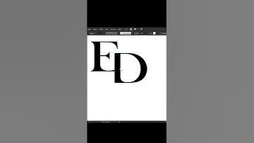 Create a Stunning ED  Brand Monogram in Adobe Illustrator #logos #logo  #logomark   #graphicdesign
