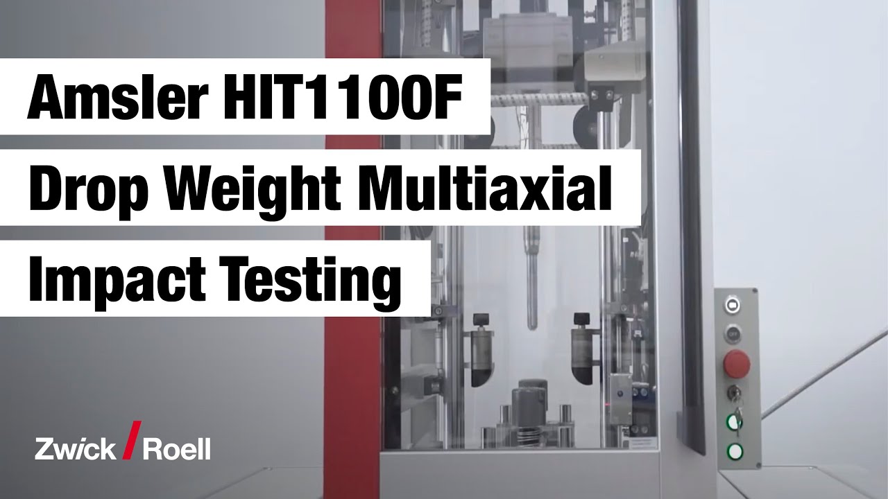Amsler HIT1100F drop weight tester - Multiaxial impact testing