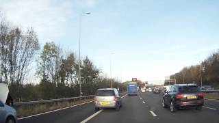 M42 - Hard Shoulder Running With Broken Down Vehicle on Hard Shoulder