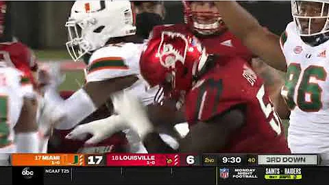 Jared Harrison-Hunte records his first college sac...