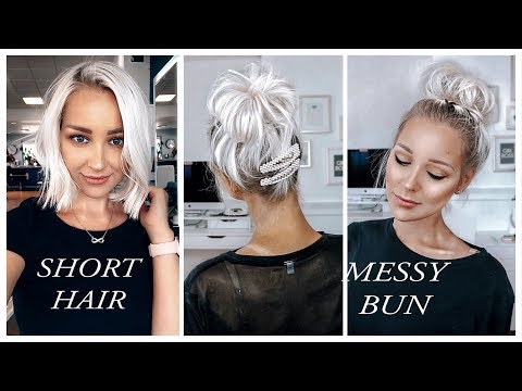 how-to-huge-messy-bun-with-super-short-thin-fine-hair-|-#thinhairandidontcare