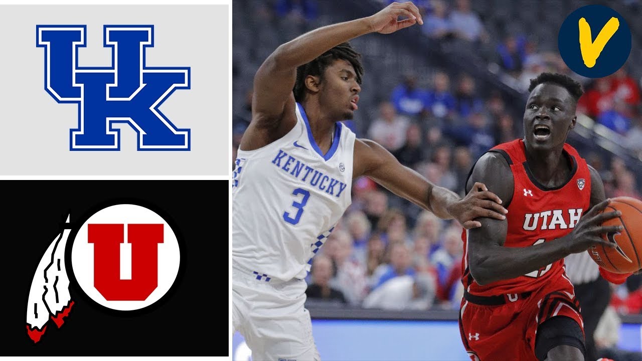 2019 College Basketball Utah vs #6 Kentucky Highlights - YouTube