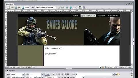 Free Dreamweaver Tutorial Course - Adding A Footer Lesson 9