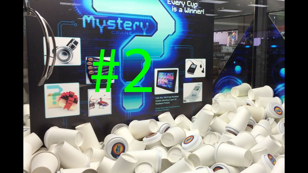 Mystery Cup Claw Machine 2!!! How many can I win? YouTube