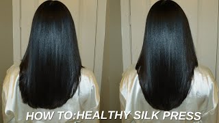 HOW TO SILK PRESS YOUR HAIR AND AVOID DAMAGE AND BREAKAGE  *DETAILED*