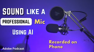 Remove background noise from any audio for FREE | Adobe AI