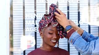 Short Hair Headwrap Tutorial Feat. The Ęwa Headwrap