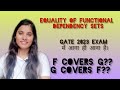 Gate 2023 most important questions l Equality of FD sets l DBMS l Gate exam l Geeks Girl