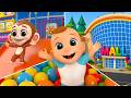 ¡Hora de jugar en el colorido centro comercial con los animales! Canciones infantiles y aprendizaje