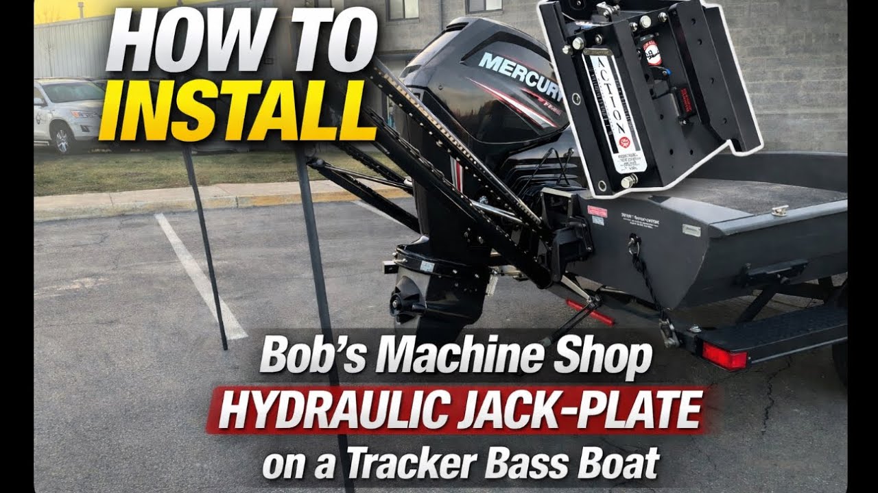 Tracker Bass Boat Upgrade: Installing a Bob’s Hydraulic Jack Plate + Power Poles