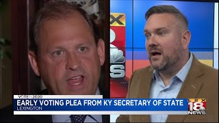 Early voting plea from Ky. secretary of state