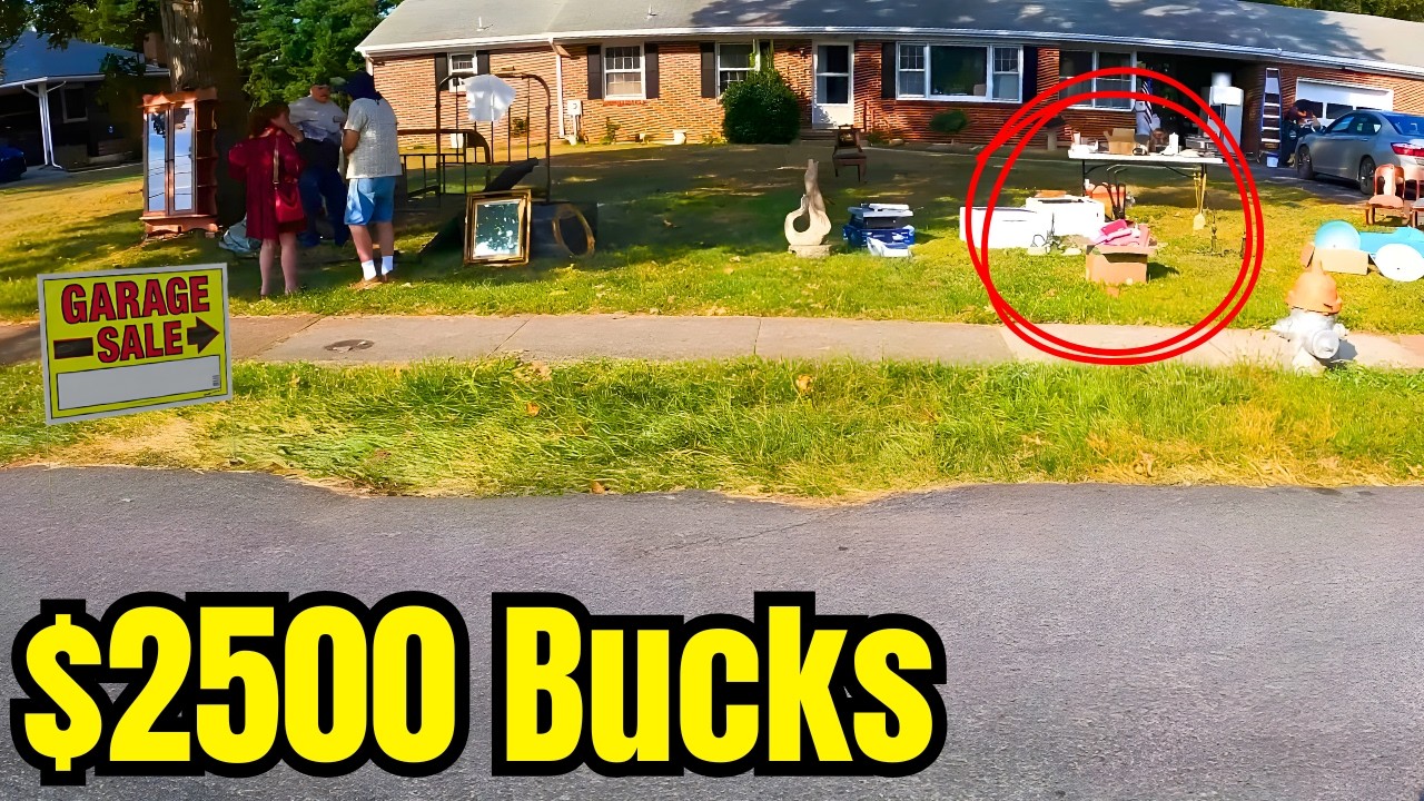 Небольшая, неприглядная гаражная распродажа… БОЛЬШИЕ деньги