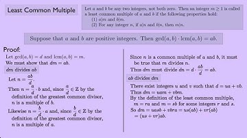 (Abstract Algebra 1) Least Common Multiple