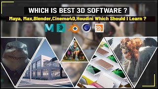 Which is The Best 3D Software ? | Maya vs 3DSMax vs Cinema 4D vs Blender vs Houdini
