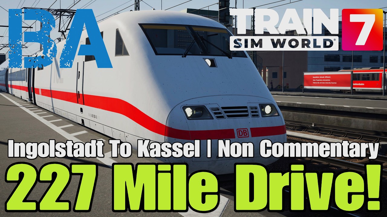 227 MILE DRIVE THROUGH GERMANY - ICE1 FROM INGOLSTADT TO KASSEL