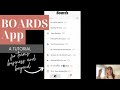 How to use the boards app  a tutorial