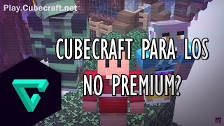 MINECRAFT: ¿Como entrar a Cubecraft? Sin Ser Premium | Review de Servidores No Premium