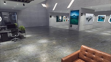 360 Virtual Art Gallery 12K photorealistic . 3Dvista software