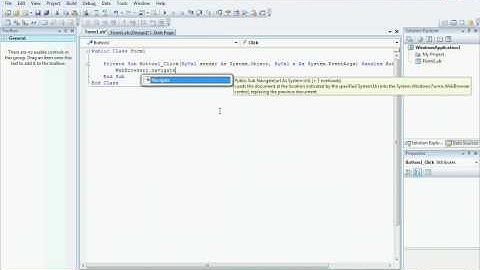 Visual Basic Tutorial webbrowser (simple version)