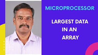 Largest data in an array-8085 Microprocessor