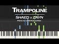 SHAED x ZAYN - Trampoline (Piano Cover) Synthesia Tutorial by LittleTranscriber
