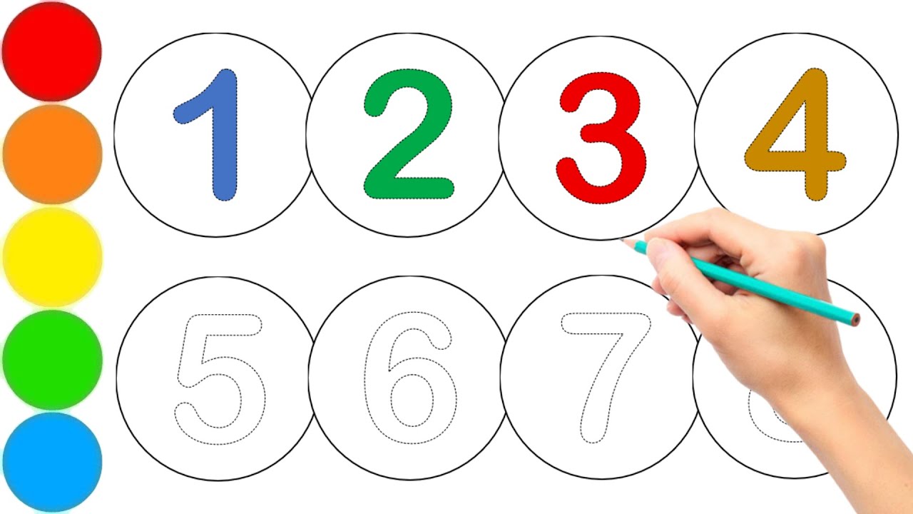 One two three four | 1-8 | 123 learning for kids | Counting Numbers