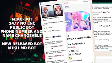 MIKU BOT MD in WhatsApp | No MongoDB | NEW BOT | No source code encryption |Easy installation/NO BAN
