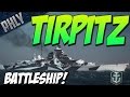 GERMAN BATTLESHIP TIRPITZS! (World Of Warships Battleship Gameplay)