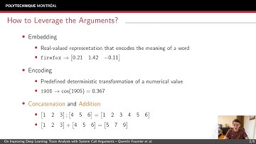Technical Track: On Improving Deep Learning Trace Analysis with System Call Arguments