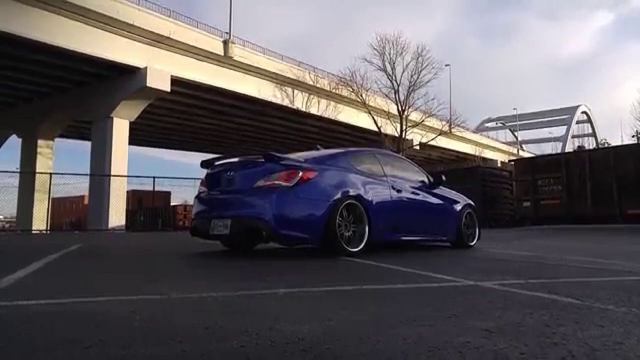 Genesis Coupe w/ ISR (Isis) Race Exhaust for 3.8 - YouTube