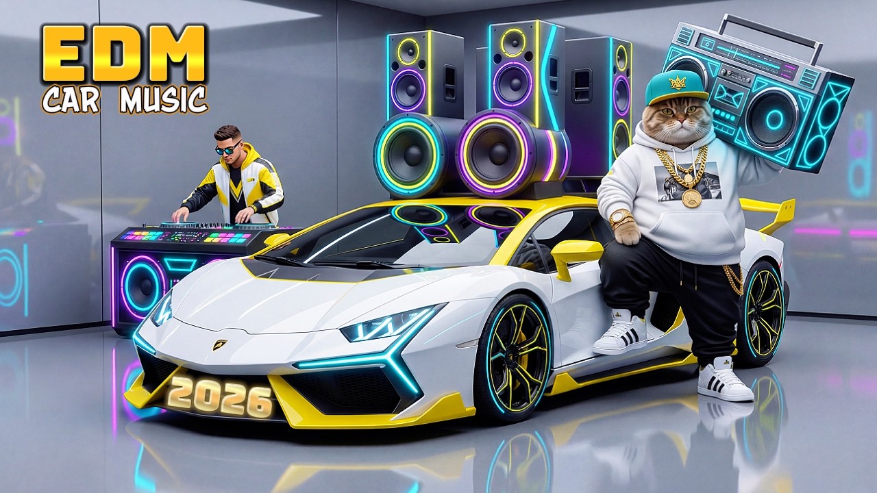 ⚡🚗 Лучшие ремиксы автомобильной музыки 2026 года, EDM, клубные хиты, миксы с усиленными басами и ...
