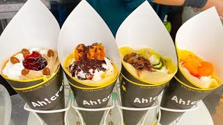 Japanese Street Food - Delicious Creamy Crepes クレープ
