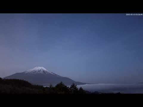 【2025/5/14】富士山中湖 パノラマライブカメラ(夜景)