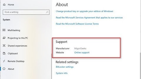 How to Change OEM Information and System Product Name & in Windows in Windows 10 & 11