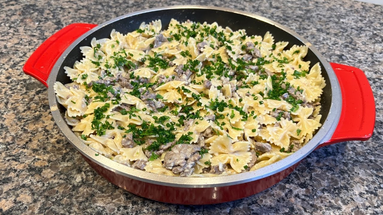 Macarrão ao Molho de Gorgonzola Com Filé | Delícias da Eleni