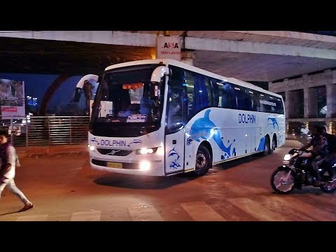 new-year-special-video-|-dolphin's-volvo-b11r-taking-u-turn-at-bhilai-power-house