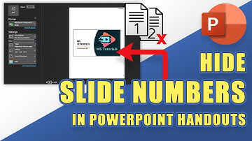 How to REMOVE SLIDE NUMBERS from PowerPoint HANDOUTS