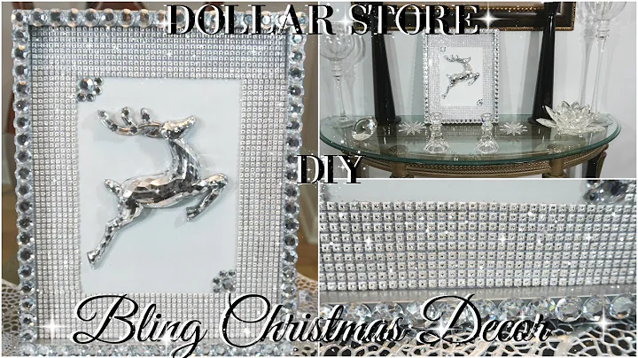 DIY DOLLAR STORE GLAM CHRISTMAS DECOR | DIY HOME DECOR | DIY WALL HANGING DECOR