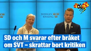 Skrattar bort kritiken efter bråket om SVT: ”Stolpe ut”