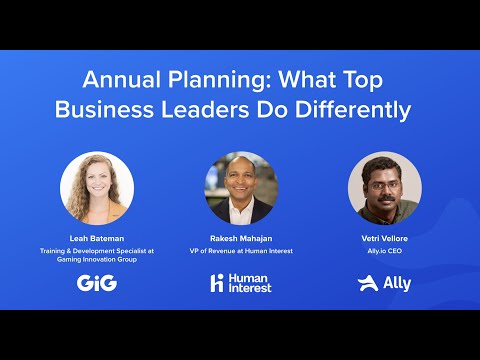 2021 Annual Planning: What Top Business Leaders Do Differently