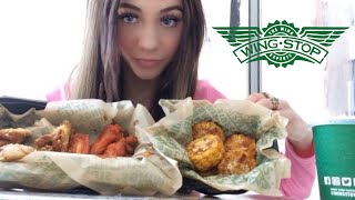 ASMR Eating Wings from Wing-Stop