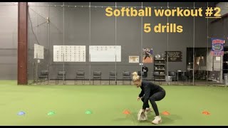 Softball Workout #2 - 5 Drills