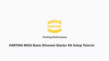 HARTING MICA Basic Ethernet Starter Kit Setup Tutorial