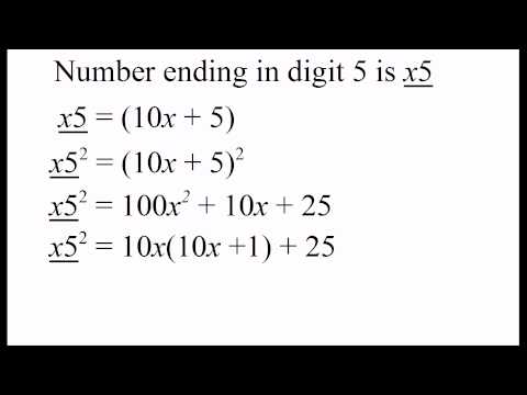 Why It Works: Quickly Square A Number Ending In 5