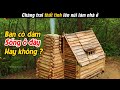 Sống trong ngôi nhà giữa núi- bạn dám ở không?? #thửthách #camping #sinh tồn #dumuc