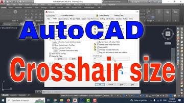 Change crosshair size AutoCAD