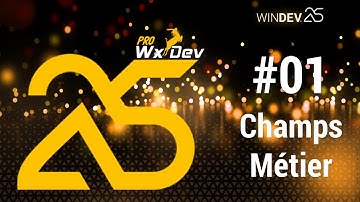 #01 - WinDev 25 - Champs Métier