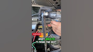 How to Isolate Alternator Sound from Other Spinning Parts! #shorts