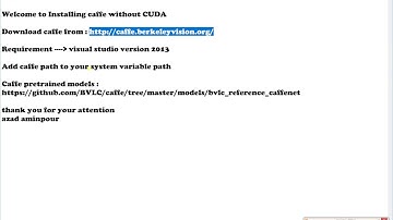 Caffe installation without Cuda